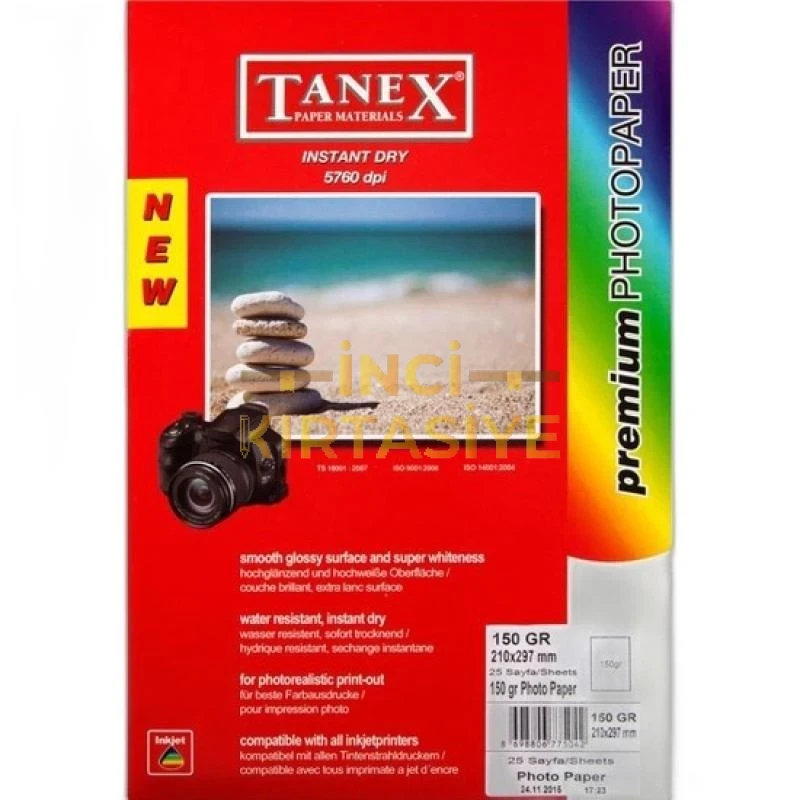 TANEX 150 GR A4 FOTOĞRAF KAĞIDI 25 AD.