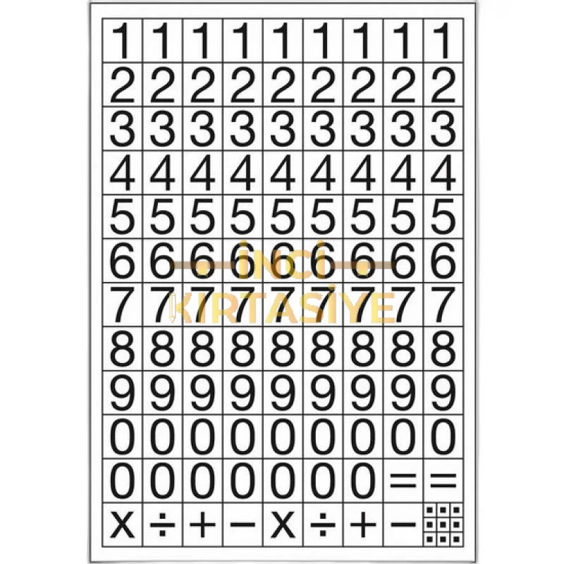 TANEX STC504 RAKAM ETİKETŞ0MM REGULAR 2'Lİ