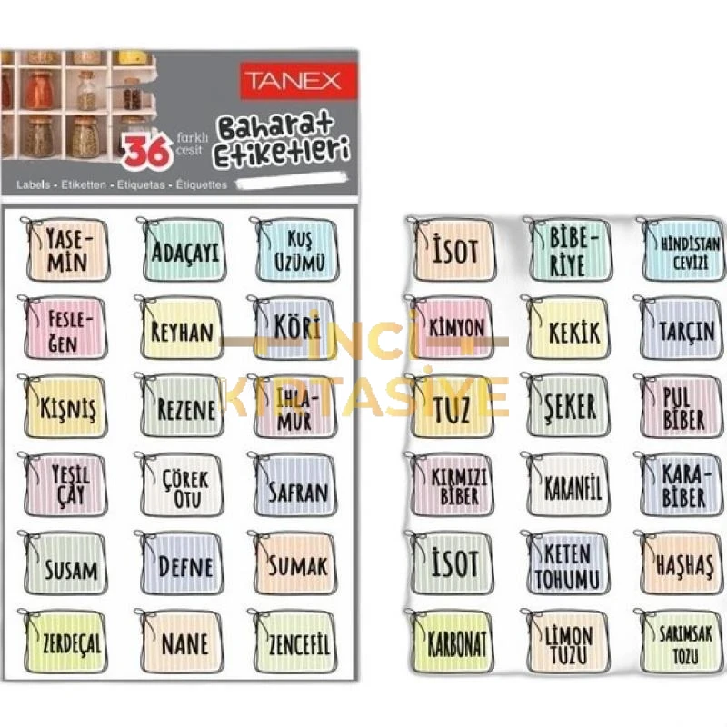 TANEX MTC-602 BAHARAT PP OPAK STİCKER 2 2 AD.