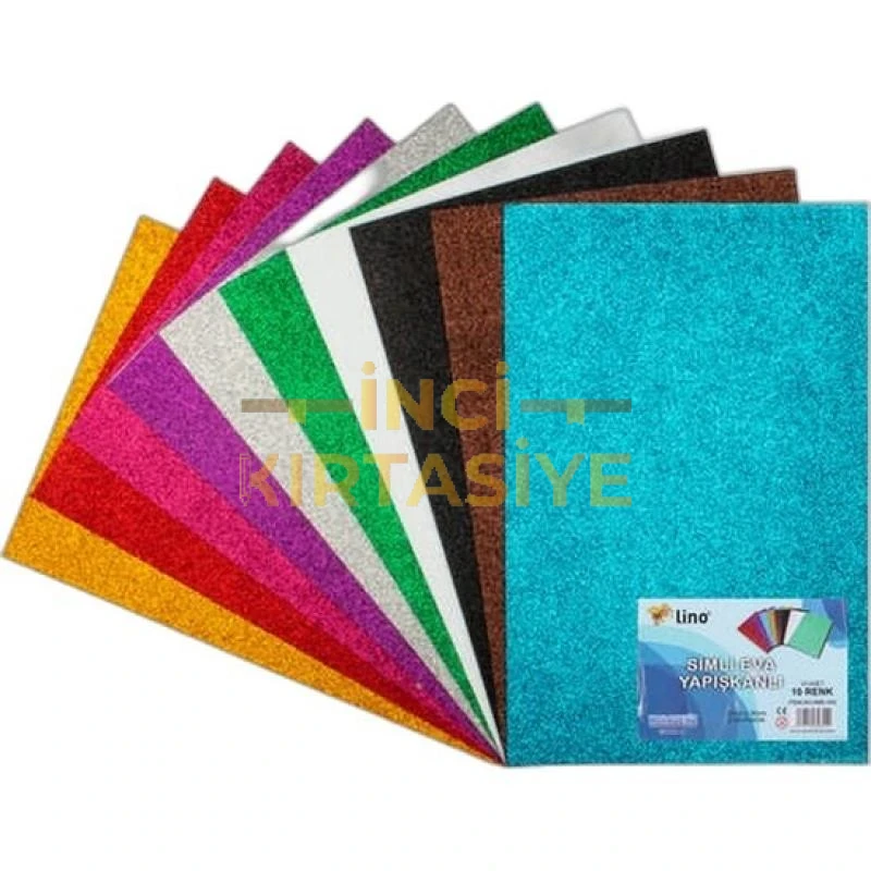 LİNO SİMLİ YAPIŞKANLI EVA 50X70 CM.2MM. KARIŞIK RENKLİ