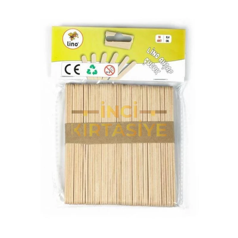 LİNO AHŞAP ÇUBUK 11 CM.  NATUREL