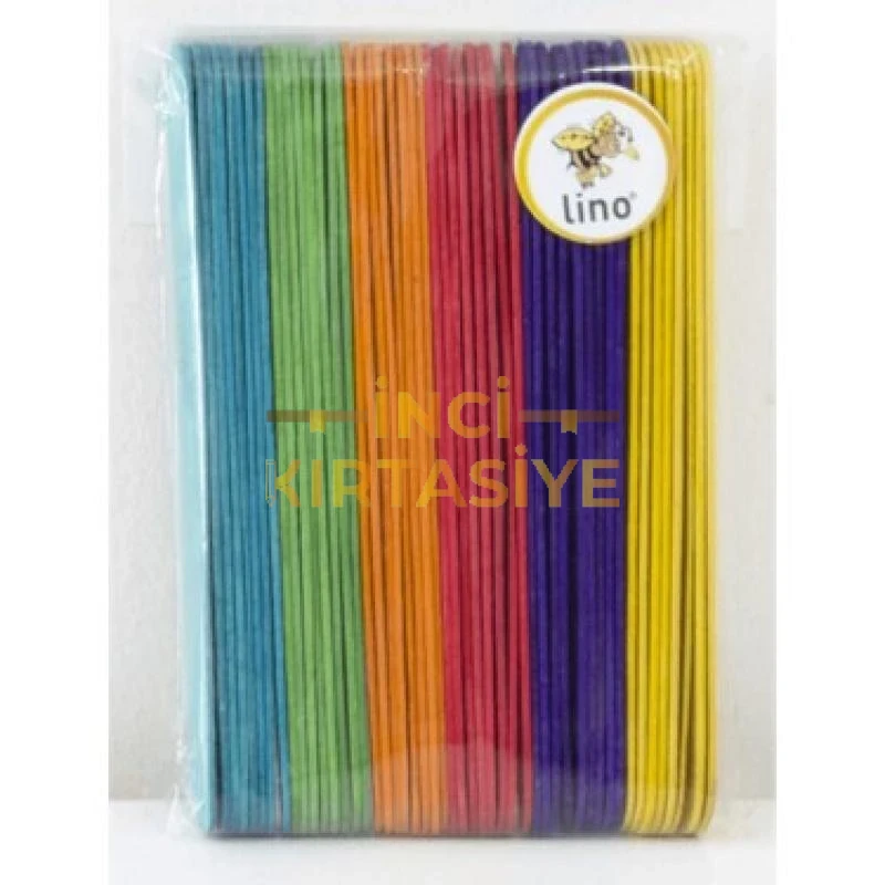 LİNO AHŞAP ÇUBUK 11 CM. RENKLİ