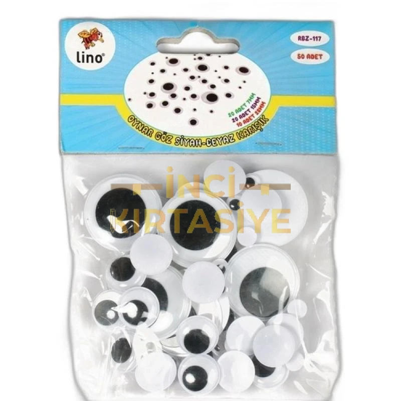 OYNAR GÖZ KARIŞIK SİYAH BEYAZ 50'Lİ