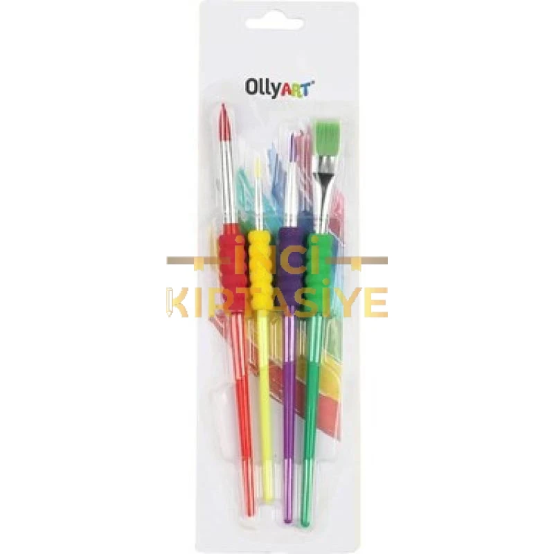 OLLYART BLİSTERLİ FIRÇA SETİ 4'LÜ