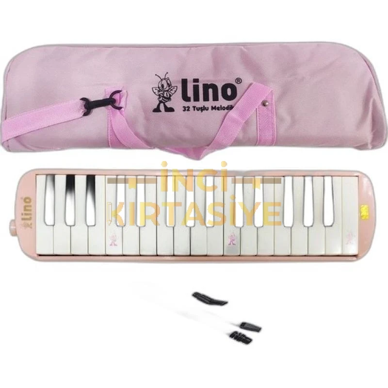 LİNO MELODİKA 32 TUŞLU BEZ ÇANTA PASTEL PEMBE