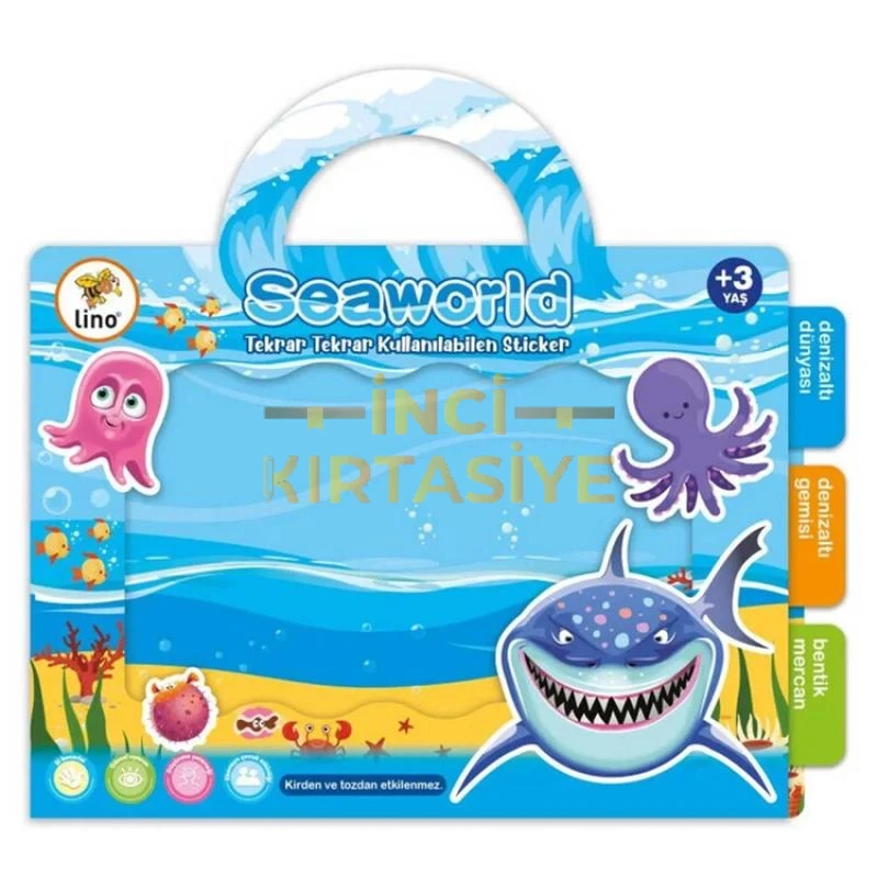 LİNO TEKRAR TEKRAR KULLANILABİLEN STICKER SEAWORLD