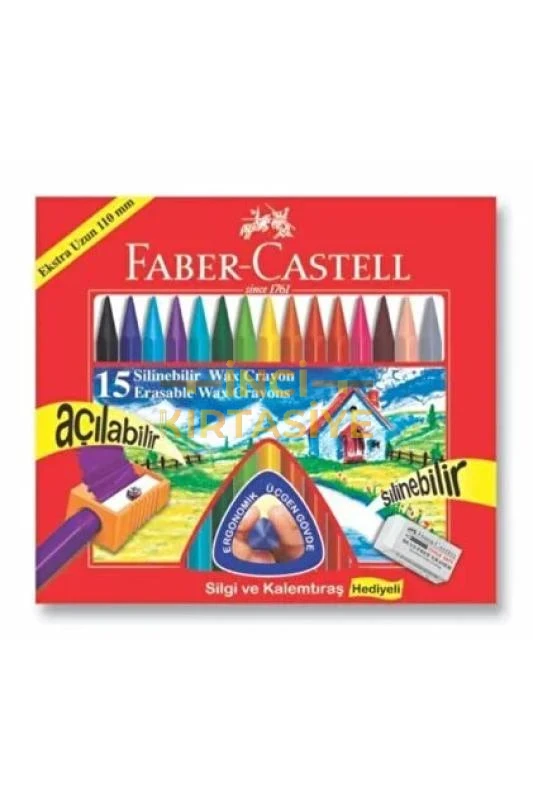 FABER-CASTELL 15 RENK MUM PASTEL BOYA