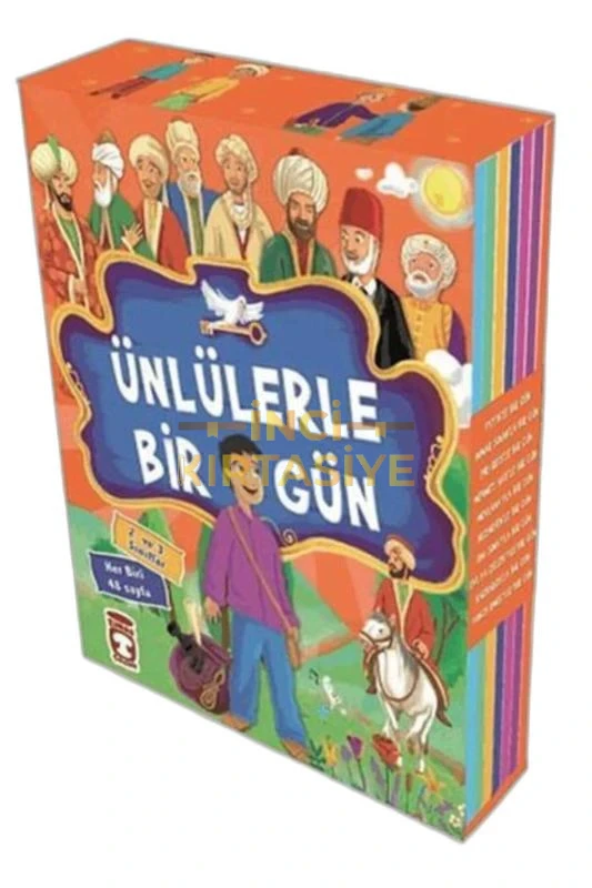 ÜNLÜLERLE BIR GÜN 1 SET - (10 KITAP)