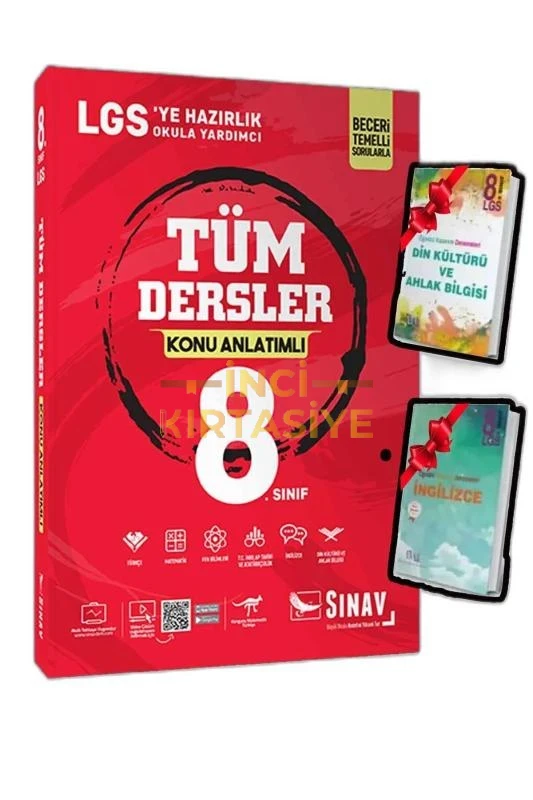 SINAV 8 KONU ANLATIMLI TÜM DERSLER