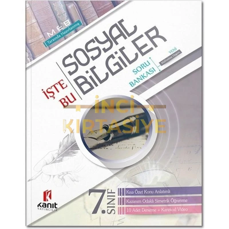 7.SINIF SOSYAL BILGILER İŞTE BU SORU BANKASI KANIT YAYINLARI