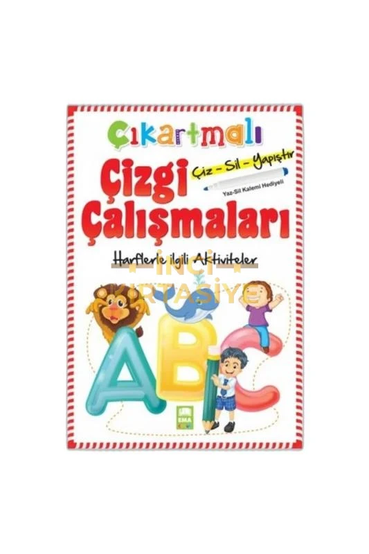 ÇIKARTMALI ÇİZGİ ÇALIŞM.-HARFLER/EMAÇOCUK