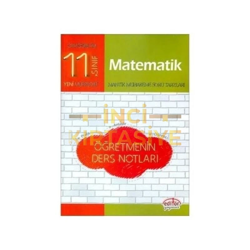 EDİTÖR VİP 11 MATEMATİK ÖĞRETMEN DERS NOTLARI