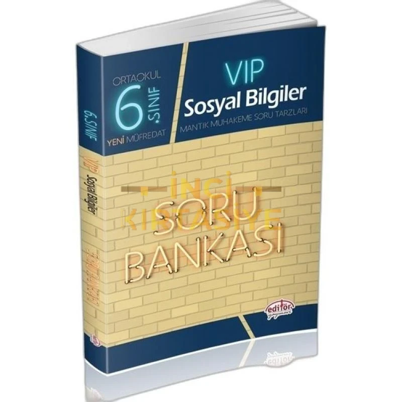 EDİTÖR VİP 6 SOSYAL SORU BANKASI