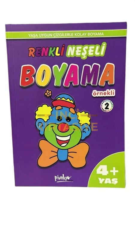 RENKLİ NEŞELİ BOYAMA 4+  YAŞ