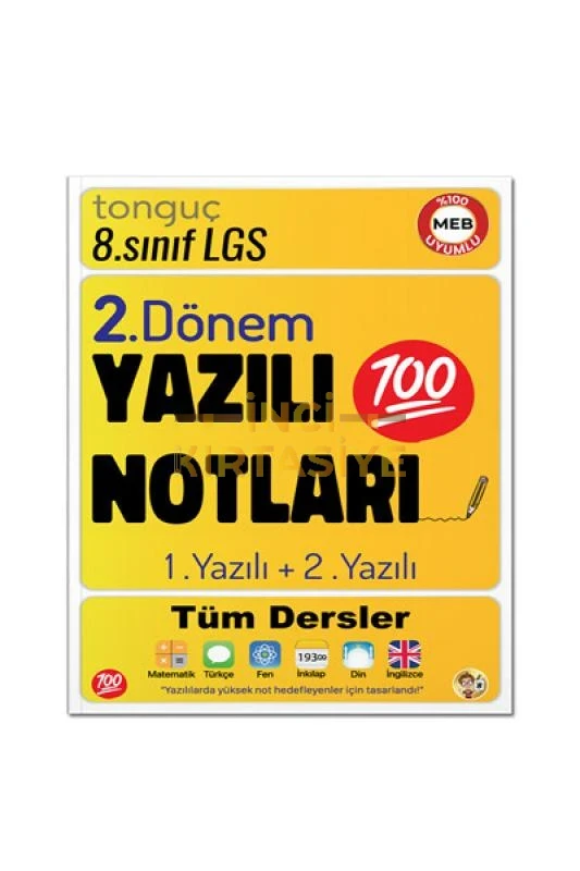 TONGUÇ 8. SINIF YAZILI NOTLARI 2. DÖNEM 1 VE 2. YAZILI