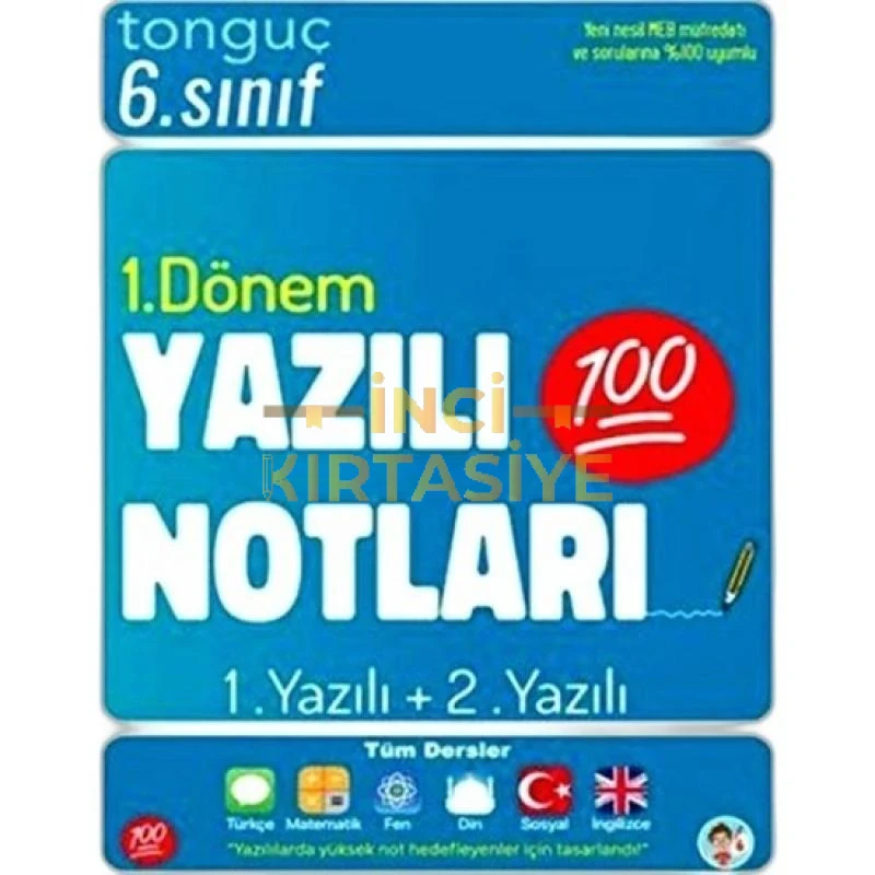 6. SINIF YAZILI NOTLARI 1. DÖNEM 1 VE 2. YAZILIİNDIRIM