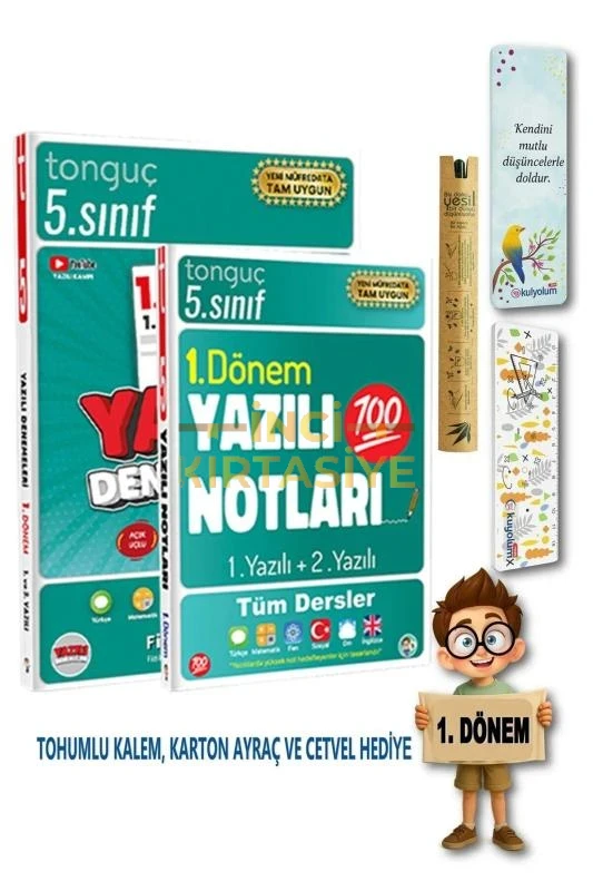 TONGUÇ 5. SINIF YAZILI NOTLARI 1. DÖNEM 1 VE 2. YAZILI