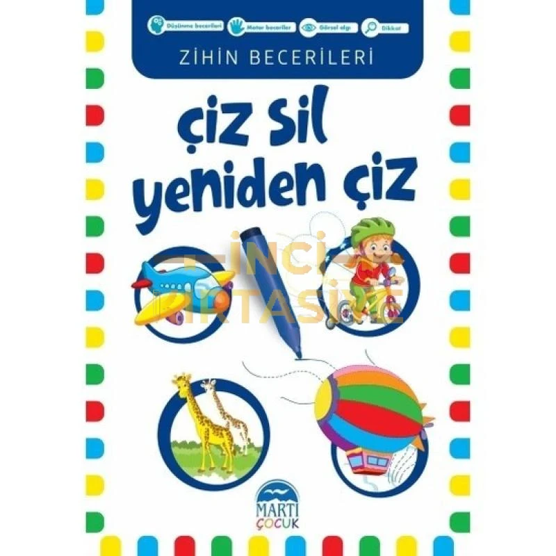 ZIHIN BECERILERI ÇIZ SIL YENIDEN ÇIZ LACIVERT