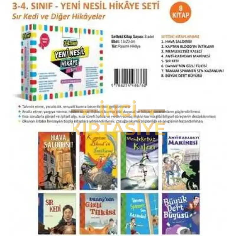 MARTI 3-4.SINIF YENİ NESİL HİKAYE SETİ PEMBE