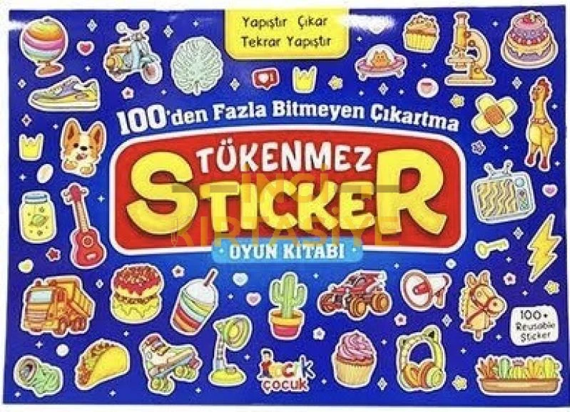 TÜKENMEZ STICKER KİTABI 100 ÇIKARTMA