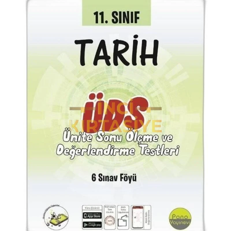 PANO 11. SINIF TARIH ÜNITE DEĞERLENDIRME SINAVI (6 SINAV)