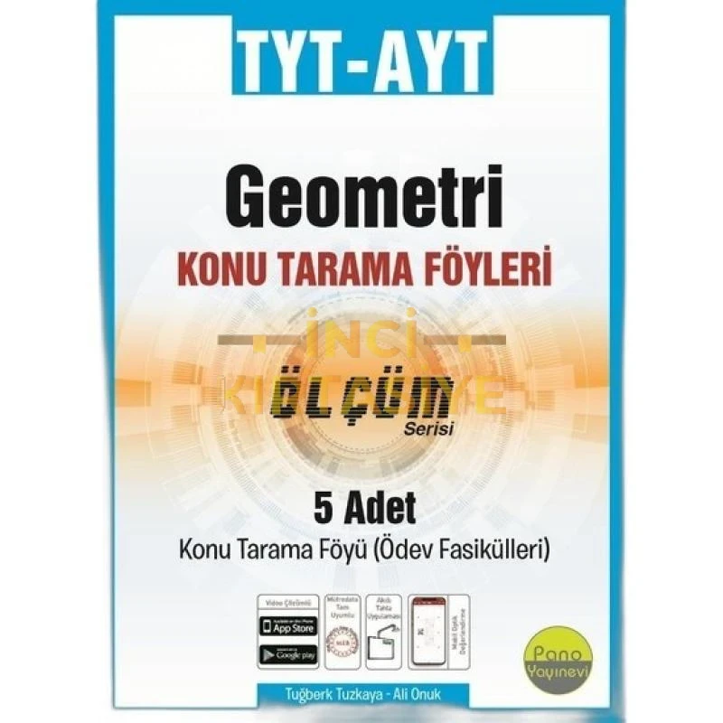 PANO TYT-AYT GEOMETRI TARAMA FÖYLERI (5 FASIKÜL 3X24+2X32 SAYFA)
