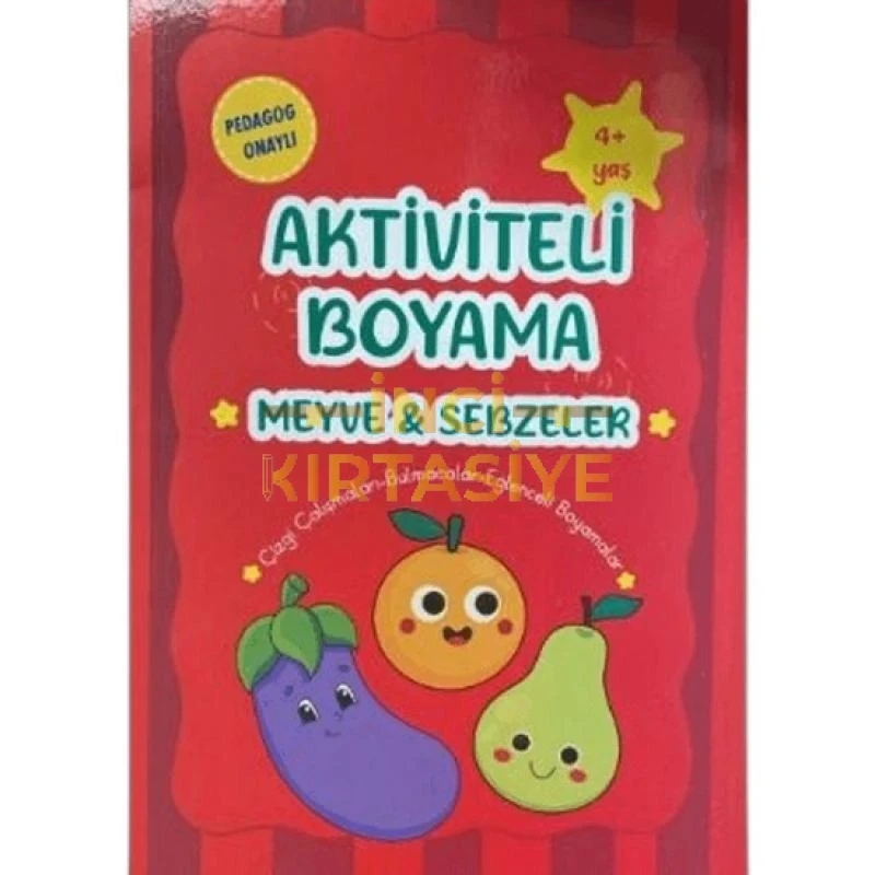 HOBY KİDSS AKTİVİTELİ BOYAMA-MEYVE SEBZELER
