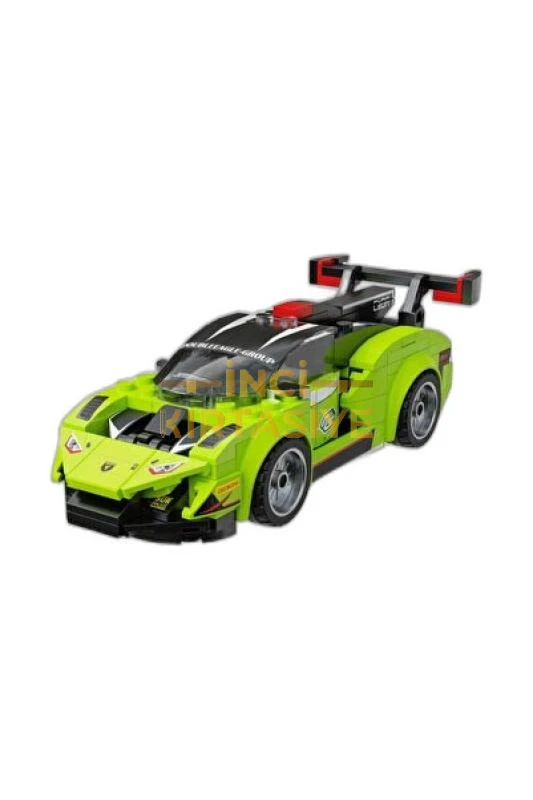 CADA YEŞİL SPOR ARABA 165 PARÇA  BLOCK OYUNCAK