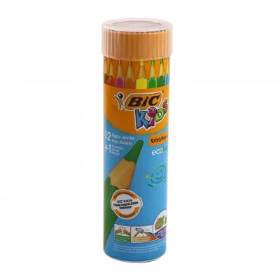 EVOLUTION ÜÇGEN JUMBO KURU BOYA KALEMİ 12+1'Lİ METAL TÜP