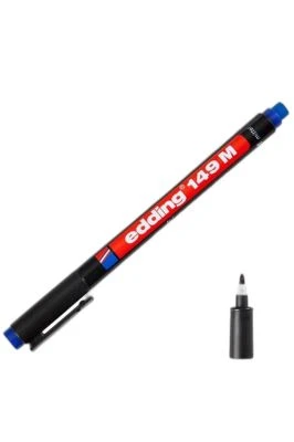 EDDİNG 149 M ÇOK AMAÇLI ASETAT KALEMİ SİLGİLİ MAVİ