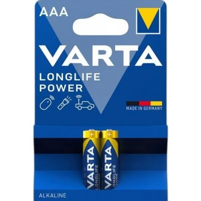 VARTA 4903 LONGLIFE POWER ALKALIN AAA İNCE KALEM PIL 2'LI PAKET
