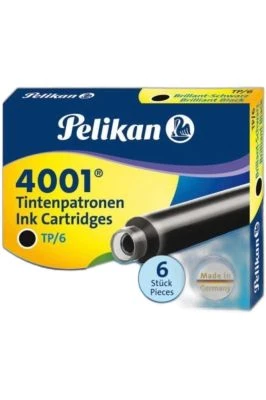 PELİKAN DOLMAKALEM KARTUŞU 4001 KÜÇÜK.SİYAH 6LI