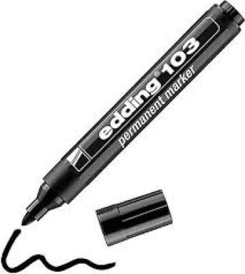 EDDİNG 103 PERMANENT MARKER KALEM YUVARLAK UÇ SİYAH