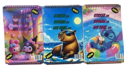 STİCKER BOYAMA NOT DEFTERİ SET