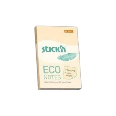 GIPTA STICKN 76X51 ECO NOTES PASTEL SARI 100YP