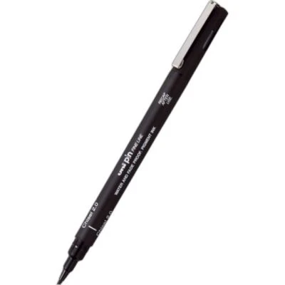 UNİBALL PİN 2.0MM FİNELİNE KESİK UÇLU KALEM SİYAH