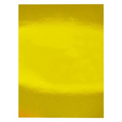 LİNO 50X70 CM. SARI AYNALI (METALİK) KARTON