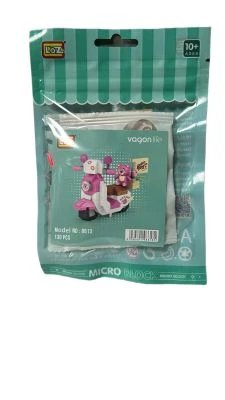 LOZ PEMBE AYICIKLI MOTOR BLOCK OYUNCAK MİNİ POŞET 130 PARÇA