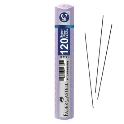 FABER-CASTELL GRIP MIN 0.7 2B 60MM,  PASTEL MOR