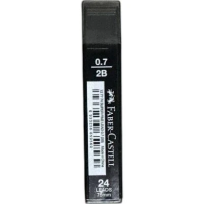 FABER CASTELL GRİP MİN SUPER FİNE BLACK MİN 2B 0.7MM 75MM