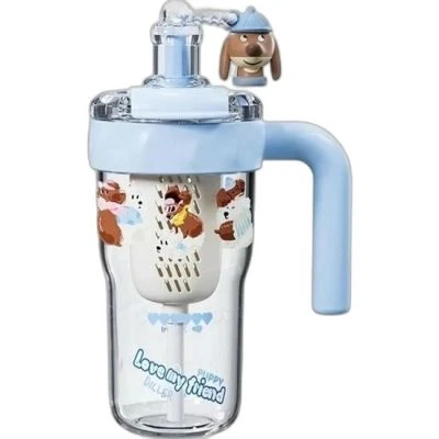 VAGONLİFE 860ML TRİTAN KÖPECİK MAVİ SU MATARASI
