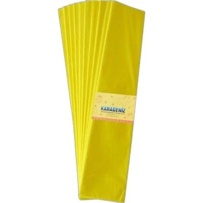 LİNO LÜX KRAPON KAĞIDI SARI  (50X200 CM.)
