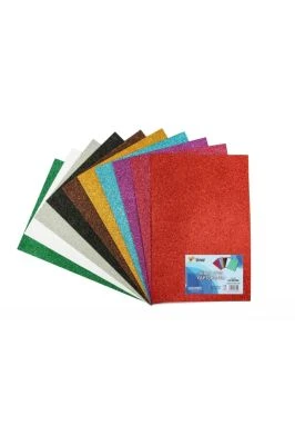 LİNO EVA 20X30 CM.10 RENK 2 MM. SİMLİ, YAPIŞKANLI 10'LU PAKET