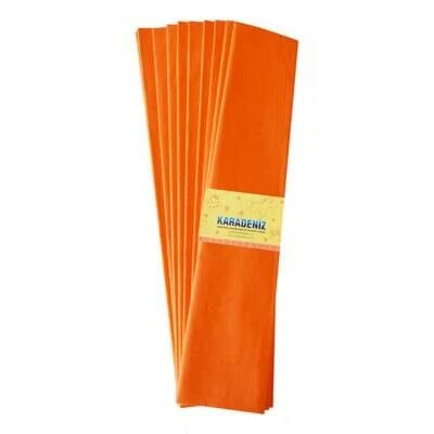 LİNO LÜX KRAPON KAĞIDI TURUNCU  (50X200 CM.)