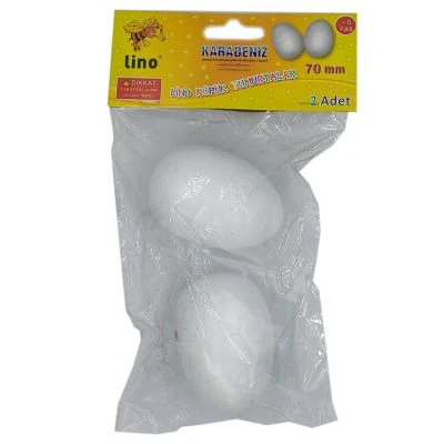 LİNO KÖPÜK YUMURTALAR 2'Lİ 70 MM.