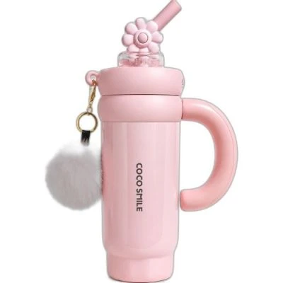 VAGONLİFE COCO SMİLE 950ML PEMBE ÇELİK TERMOS