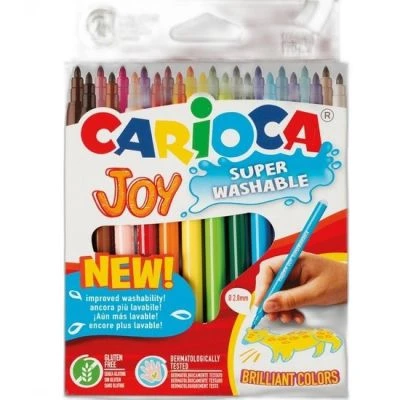 CARİOCA JOY SÜPER YIKANABİLİR KEÇELİ BOYA KALEMİ 24'LÜ