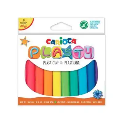 CARİOCA PLASTY KURUMAYAN OYUN HAMURU 200 GR. 10 RENK