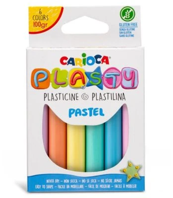 CARİOCA PLASTY KURUMAYAN OYUN HAMURU 100 GR. 6 PASTEL RENK