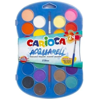 CARİOCA SULU BOYA 30 MM. FIRÇALI 24'LÜ YENİ